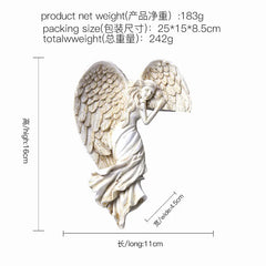 Angel Wings Home Gift Resin Craft Door Frame Ornament Indoor and Outdoor Garden