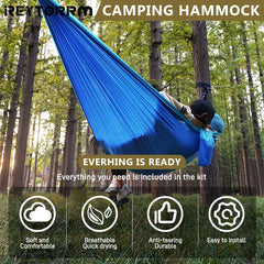 Single Camping Hammock 220x100cm Durable Safety Adult Indoor Outdoor Hanging