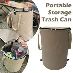 Garden Trash Can Folding Trash Can Garden Storage Fallen Storage Can Capacity Outdoor
