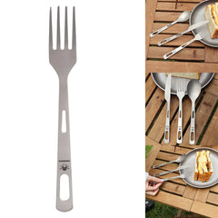 Lightweight Titanium Cutlery Spoon Utensil Camping Dinnerware Tableware Flatware