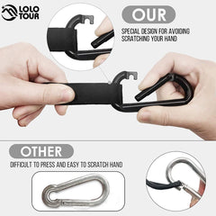 102x55inch Outdoor Double Camping Hammock with Tree Strap Lightweight Parachute