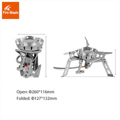 Fire Maple Camping Gas Burners Windproof 3650W Remote Gas Stove FMS-123 Outdoor