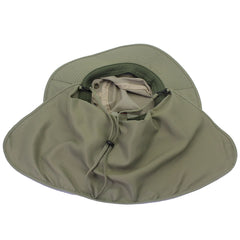 Wide Brim Men Women Bucket Hat With String Waterproof Outdoor Fishing Hunting Hat