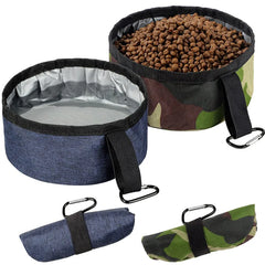Portable Dog Bowls Travel Foldable Safe Collapsible Pet Cat Water Dish Outdoor Dogs