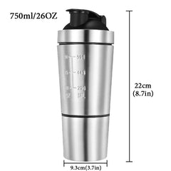 New Stainless Steel Cup Vacuum Mixer Outdoor Drink Kettle Detachable Double Layer