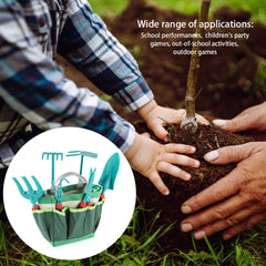 11 Pieces Kids Gardening Tool Set Mini Children Planting Play Dress Up Apron Hat Gloves