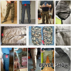 Facecozy Men Tactical Military Cargo Pants Winter Male Outdoor Multi-pockets Windproof