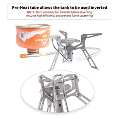 Fire Maple Titanium Blade 2 Gas Burners Ultralight 135g Gas Stoves Cooker With Pre-heat