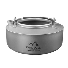 Camping Titanium Kettle Outdoor Tea Coffee Kettle Tableware Pot Supplies Tourist Dishes