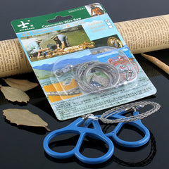 Practical Emergency Hand Chain Saw Survival Gear Manual Stainless Steel Wire Saw Ring