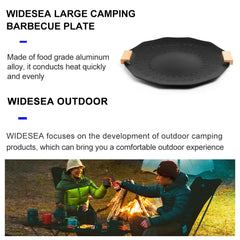 Widesea Camping Non Stick Barbecue Plate Outdoor Ovenware Korean BBQ Grill Picnic