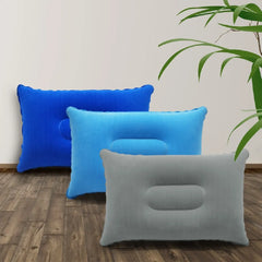 Portable Fold Outdoor Travel Sleep Pillow Camping Tent Inflatable Pillow Airplane Hotel