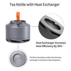 Fire Maple Hiking Teapot Outdoor Camping Cookware Heat Exchanger Pinic Kettle Tea