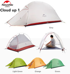 Naturehike Cloud Up 1 2 3 Tent Ultralight Camping Tent for 1-3 People Outdoor Travel