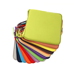 Removable Square Chair Cushion Seat Pad With Ties Cotton Seat Cushion Filling Dining