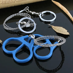 Practical Emergency Hand Chain Saw Survival Gear Manual Stainless Steel Wire Saw Ring