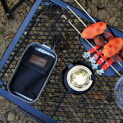 Portable BBQ Frying Plate Foldable Outdoor Camping Cookware Picnic Barbecue Nonstick