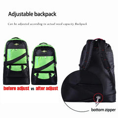 60L Waterproof Men Nylon Backpack Travel Pack Sports Bag Pack Outdoor Mountaineering