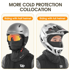 WEST BIKING Winter Cycling Face Mask Fleece Thermal Windproof Cycling Cap Balaclava