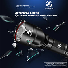 Super bright LED Flashlight 5 lighting modes Led Torch for Night Riding Camping Hiking