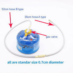 Outdoor Camping Stove Replacement Parts Hose and Valve Extended Gas Hose Extension