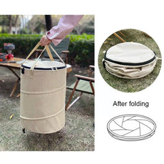 Garden Trash Can Folding Trash Can Garden Storage Fallen Storage Can Capacity Outdoor