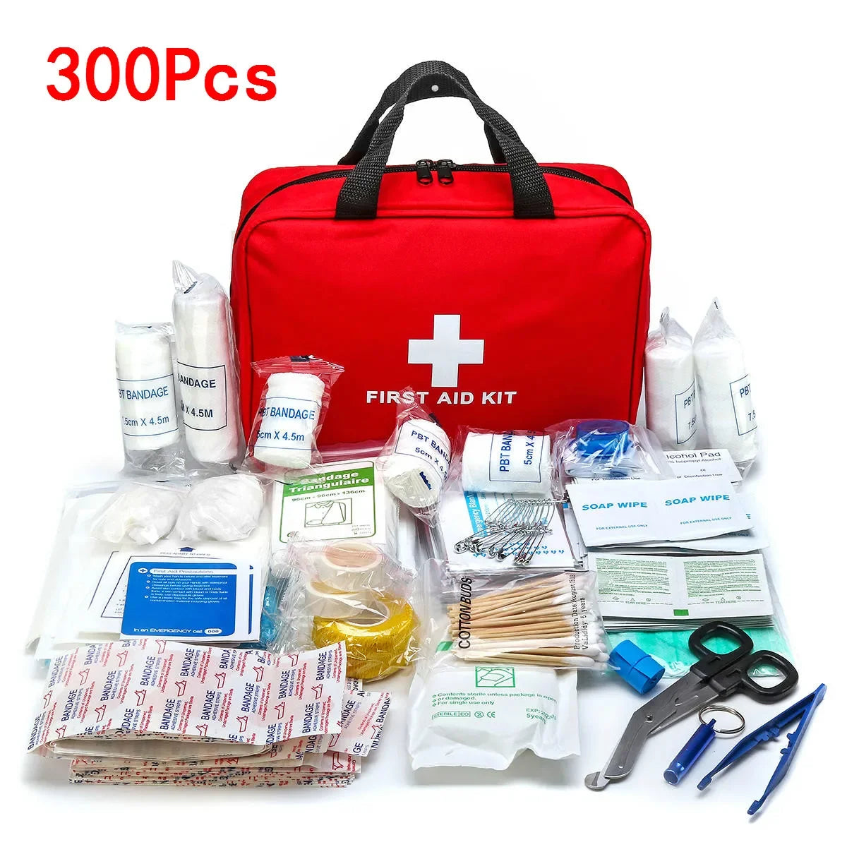 Portable 16-300Pcs Emergency Survival Set First Aid Kit for Medicines Outdoor Camping