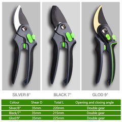 DTBD 2PC Gardening Pruning Shears Folding Saw Set High Carbon Steel scissors