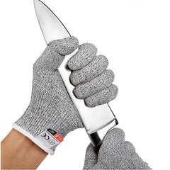 Grade 5 HPPE Anti-Cut Gloves Kitchen Gardening Anti-Cut Knitted Gloves Anti-Thorn