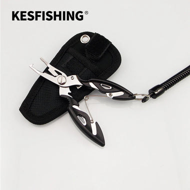 KESFISHING Fishing Multifunctional Plier Camping Secure Pliers Clip Lip Grips Fishing